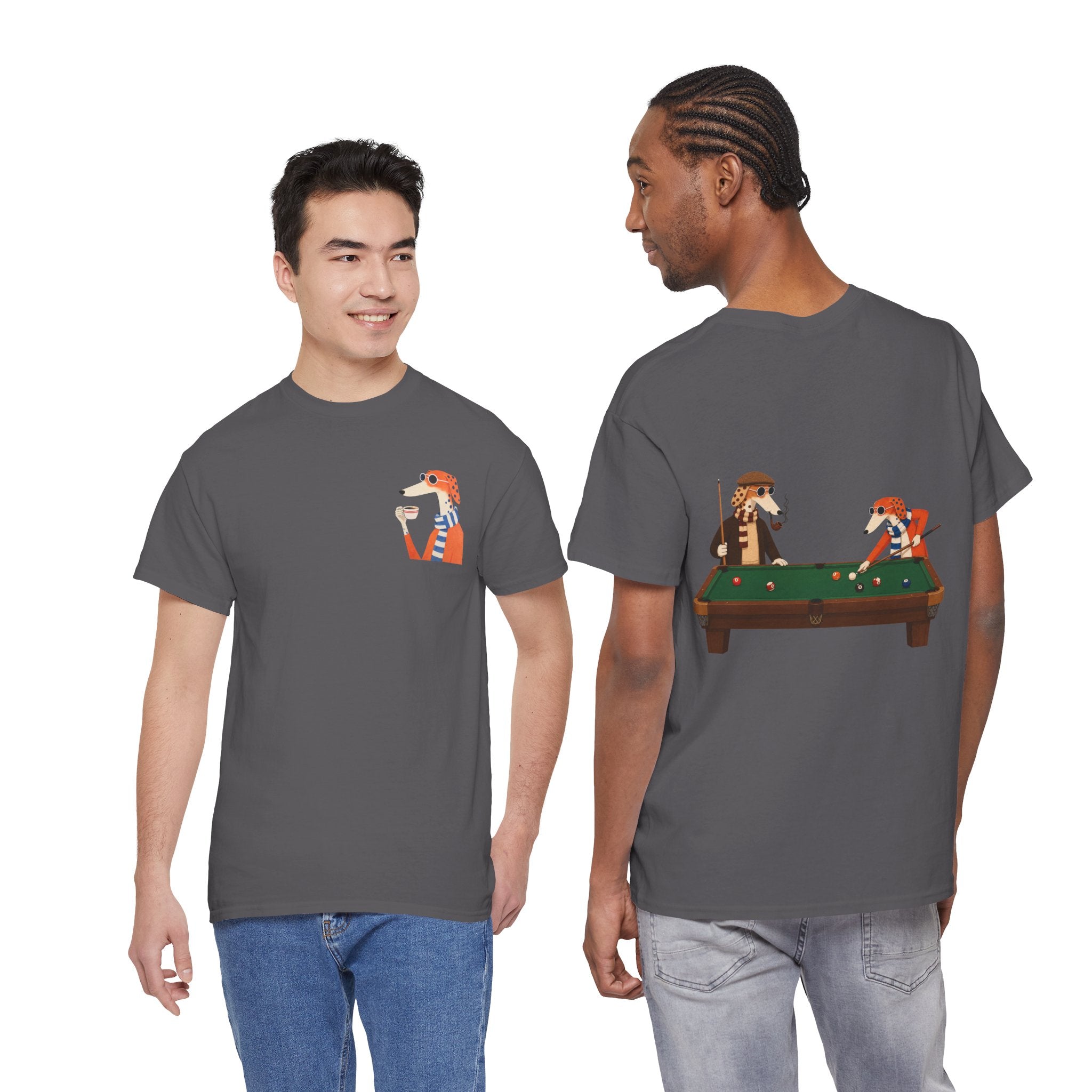 Fred The Dog Collection/ Premium tee/ Fred Playing Pool