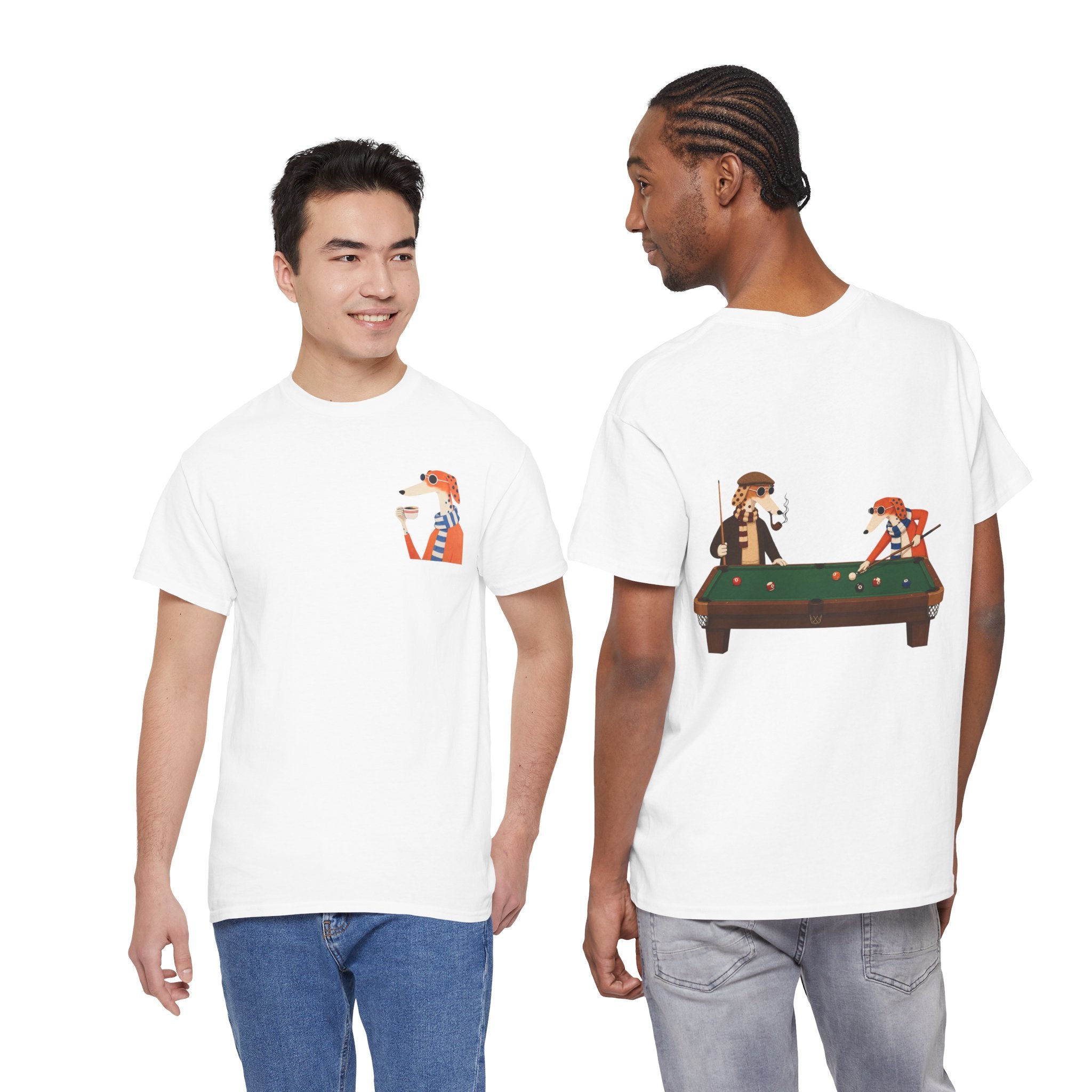 Fred The Dog Collection/ Premium tee/ Fred Playing Pool