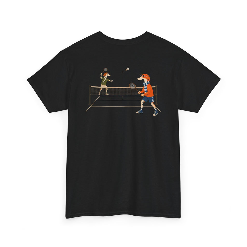 Fred The Dog Collection/ Premium tee/ Fred Playing Badminton