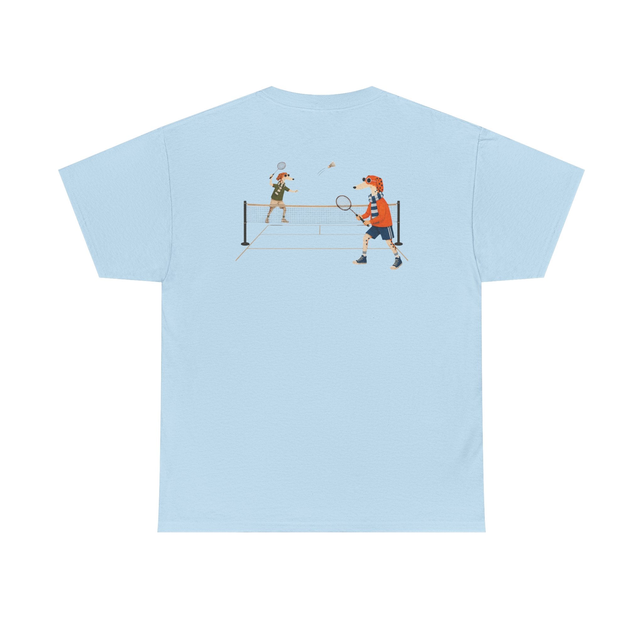 Fred The Dog Collection/ Premium tee/ Fred Playing Badminton