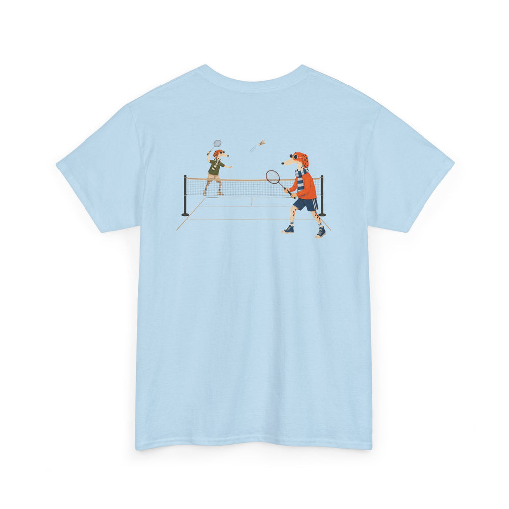 Fred The Dog Collection/ Premium tee/ Fred Playing Badminton
