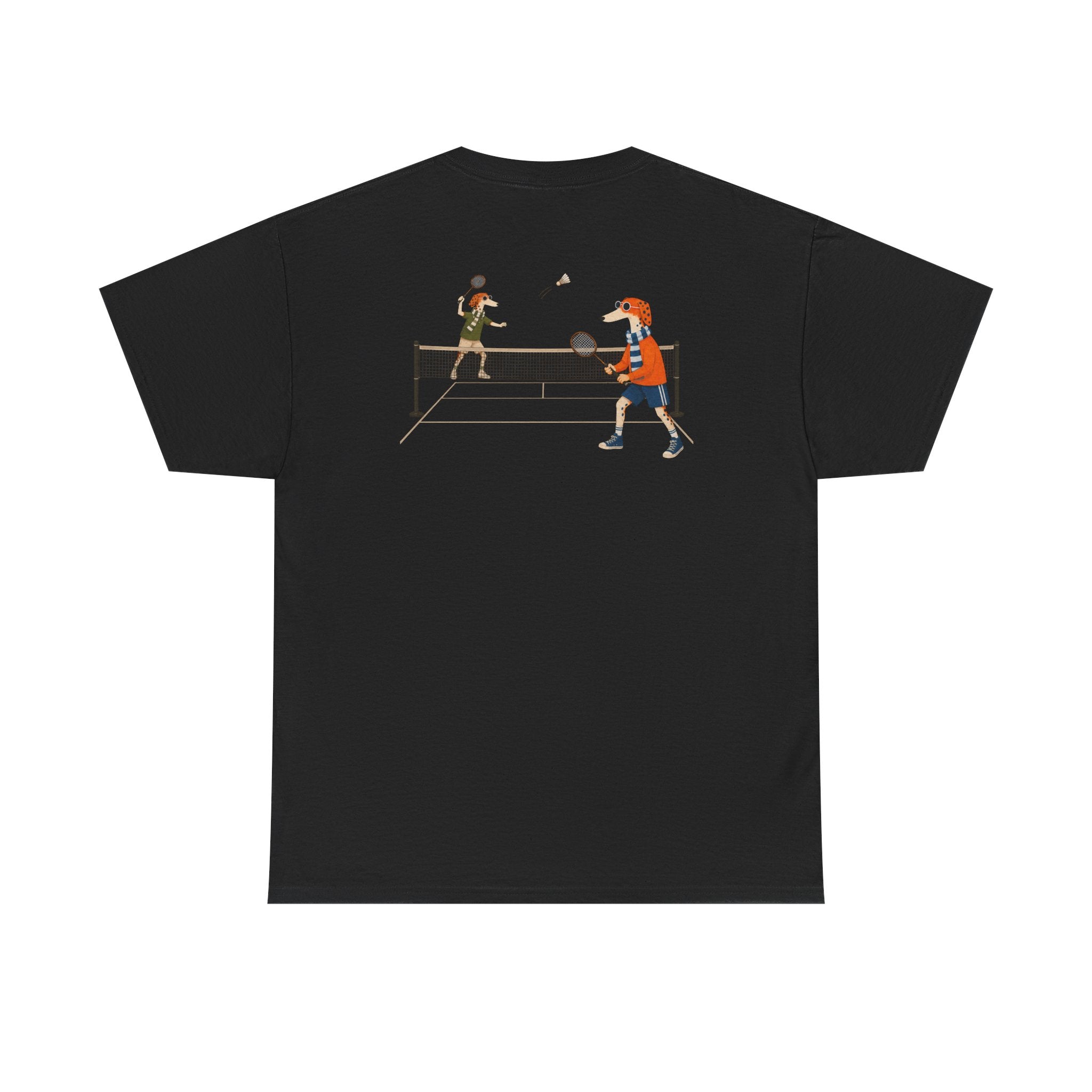 Fred The Dog Collection/ Premium tee/ Fred Playing Badminton