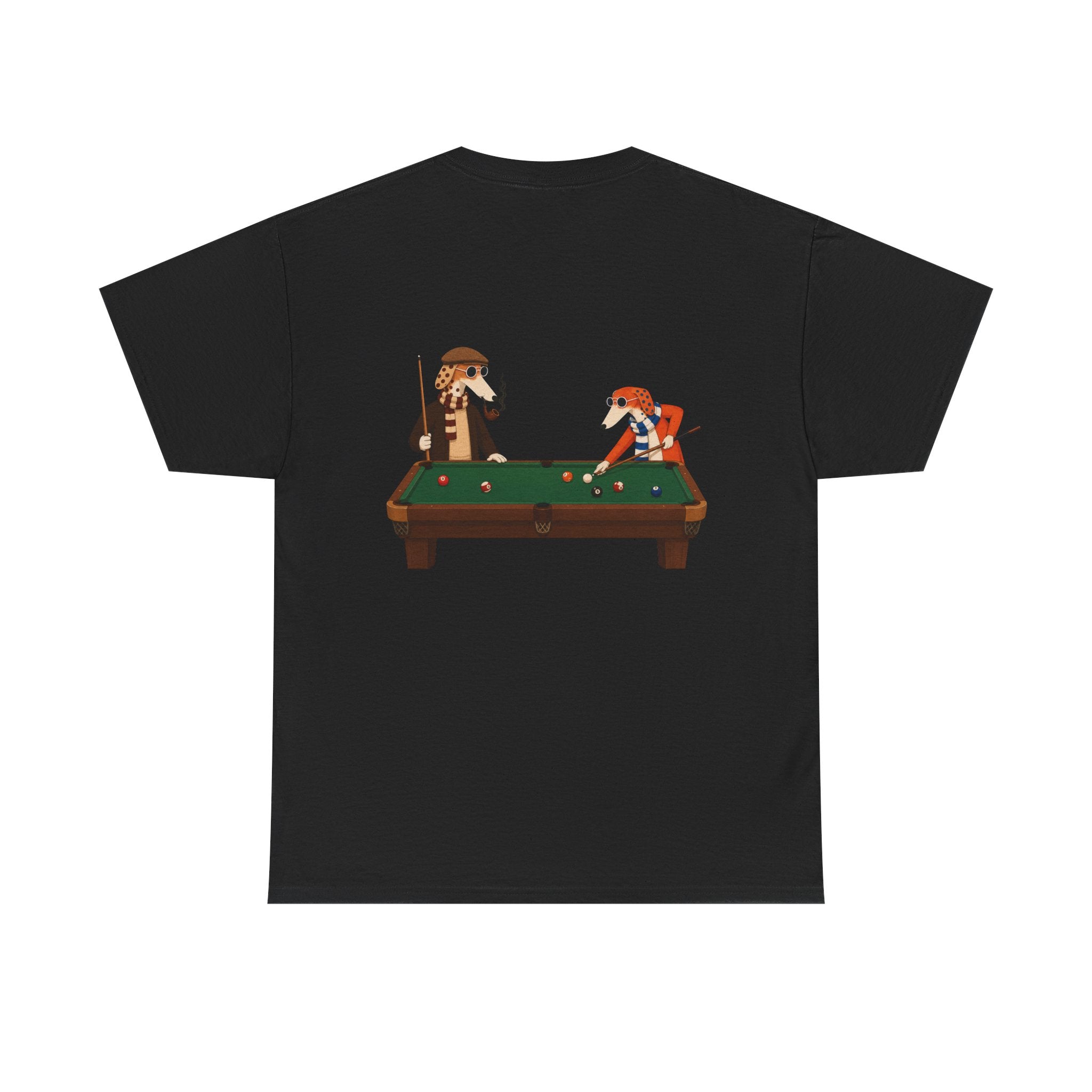 Dogs Playing Pool Graphic Tee