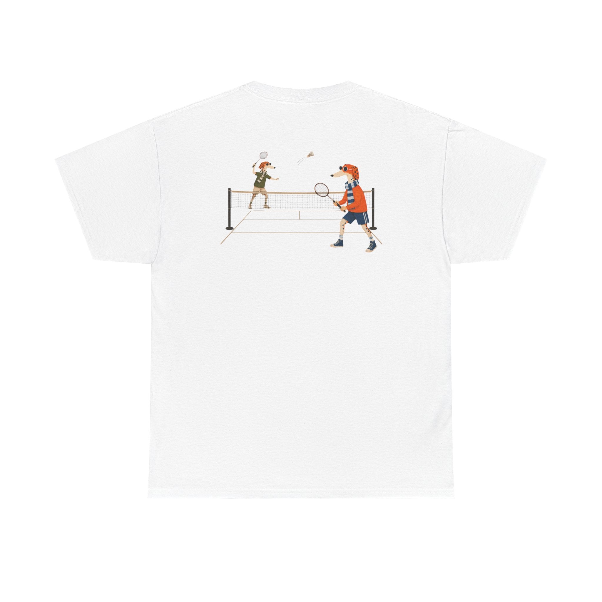 Fred The Dog Collection/ Premium tee/ Fred Playing Badminton